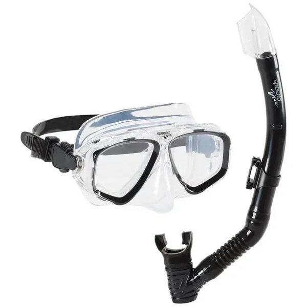 Adult Adventure Mask and Snorkel Set - Black