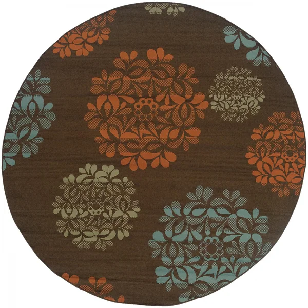 Oriental Weavers Montego 7.83 Ft. Round Indoor/Outdoor Rug - 2635N