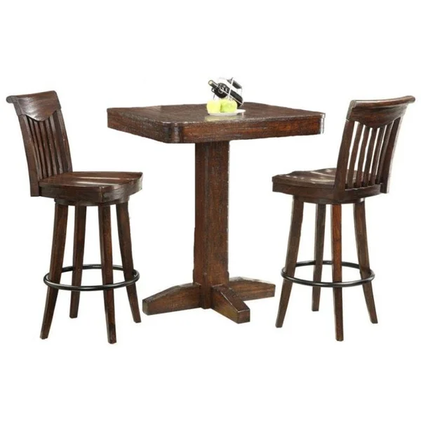 Gettysburg 3-Piece Pub Table Set with 2 Chairs