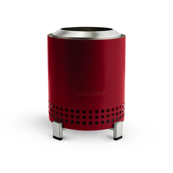 Mesa 5 Inch Round Stainless Steel Wood/Pellet Table-top Fire Pit in Stainless Steel by Solo Stove