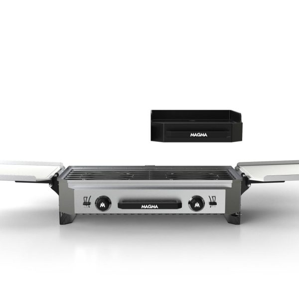 Magma Crossover Double Burner Camping Stove With Griddle Top