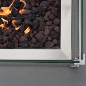 Elementi Granville 24 Inch Glass Wind Screen