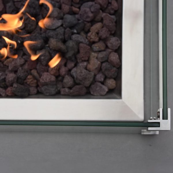 Elementi Granville 24 Inch Glass Wind Screen