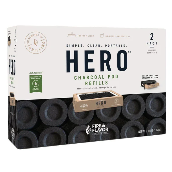 Fire & Flavor HERO Charcoal Pods - 2pk - FFG2