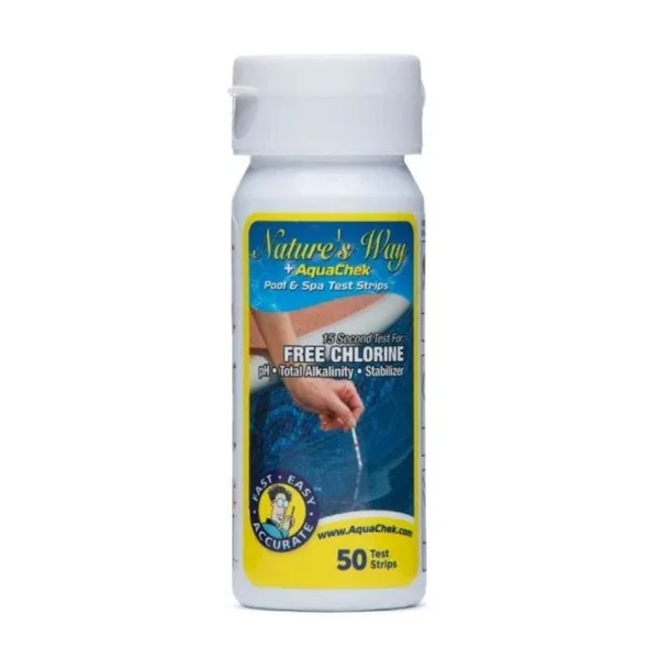 Nature’s Way + AquaCheck 4 in 1 Yellow Free Chlorine Test Strips