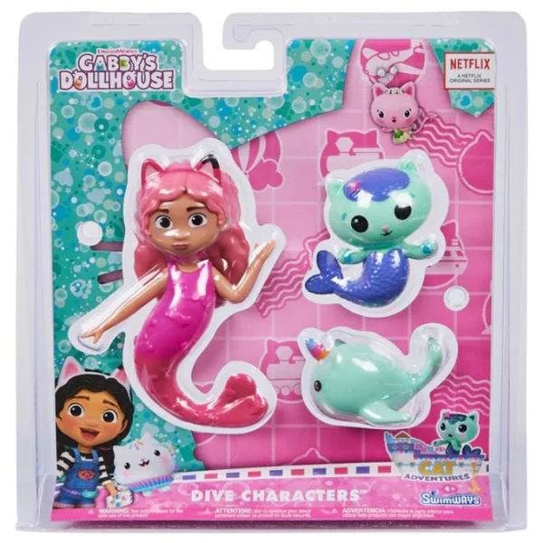 Gabby’s Dollhouse Dive Characters 3-Pack