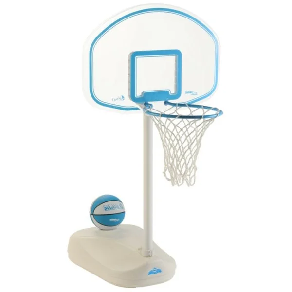 Clear Shot Stainless Steel Pool Basketball Set