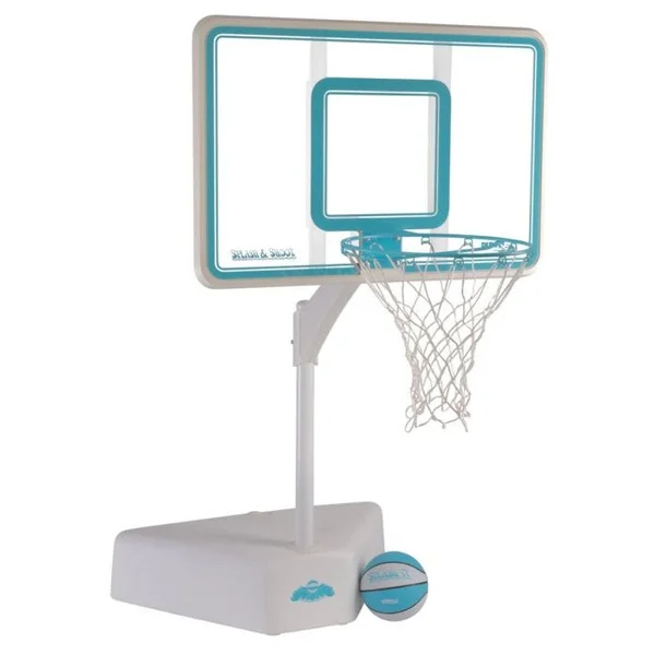 Splash & Shoot Stainless Steel Adjustable Pool Basketball Hoop Set