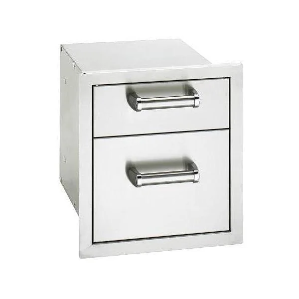 Fire Magic Premium Flush 14-Inch Double Access Drawer With Soft Close - 53802SC