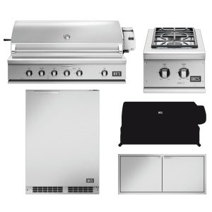 DCS Series 7 5-Piece 48-Inch Propane Gas Outdoor Kitchen Package - BH1-48R-L-5PC