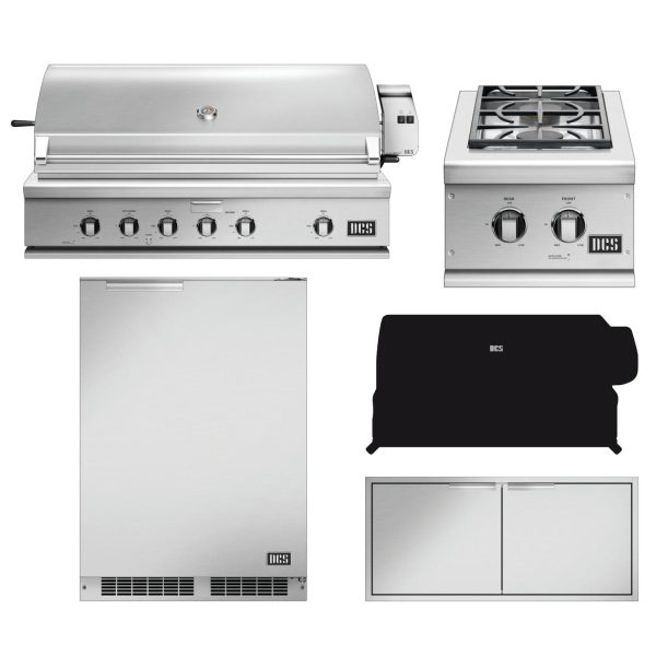 DCS Series 7 5-Piece 48-Inch Propane Gas Outdoor Kitchen Package - BH1-48R-L-5PC