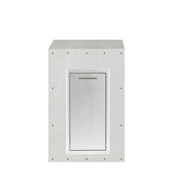 BBQGuys Signature 24-Inch Ready for Finish Outdoor Kitchen Module w/ Blaze Narrow Trash Drawer