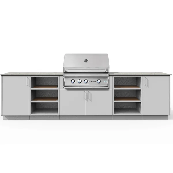 Urban Bonfire Savannah 36 Outdoor Kitchen w/ Twin Eagles Natural Gas Grill, Keon Dekton Countertop & Chantilly Finish - B-Savannah-36-TwinEagles-Keon-Chantilly