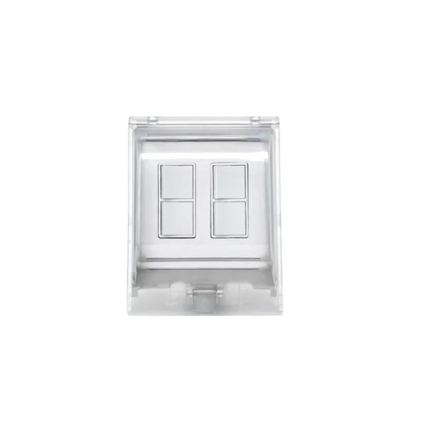 Eurofase Dual Duplex Switch Weatherproof Surface Mount And Gang Box In White - EFDOWPW