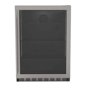 Summerset 24 Inch Outdoor Rated Refrigerator w/ Glass Door - RFR-24G
