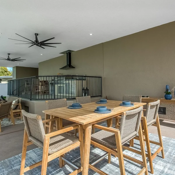 Admiral 7 Pc Rectangle Counter Height Dining Set in Brown Sand by Royal Teak Collection