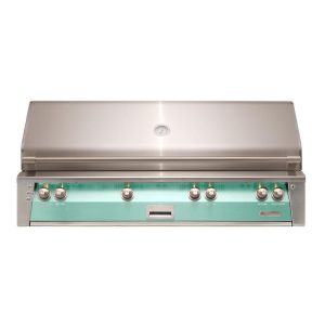 Alfresco ALXE 56-Inch Built-In Propane All Grill With Sear Zone And Rotisserie in Light Green - ALXE-56BFG-LP-S6027