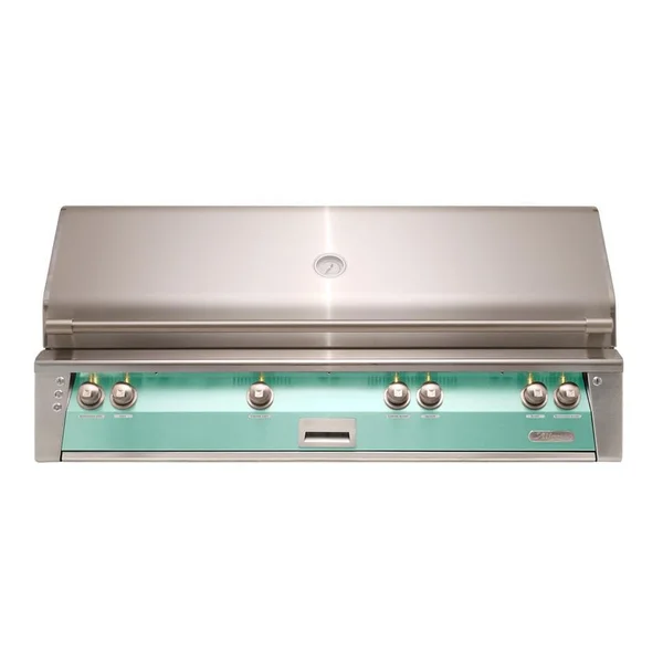 Alfresco ALXE 56-Inch Built-In Propane All Grill With Sear Zone And Rotisserie in Light Green - ALXE-56BFG-LP-S6027