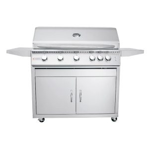 RCS Premier Series 40-Inch 5-Burner Propane Gas Grill With Rear Infrared Burner & Grill Lights - RJC40ALLPCK