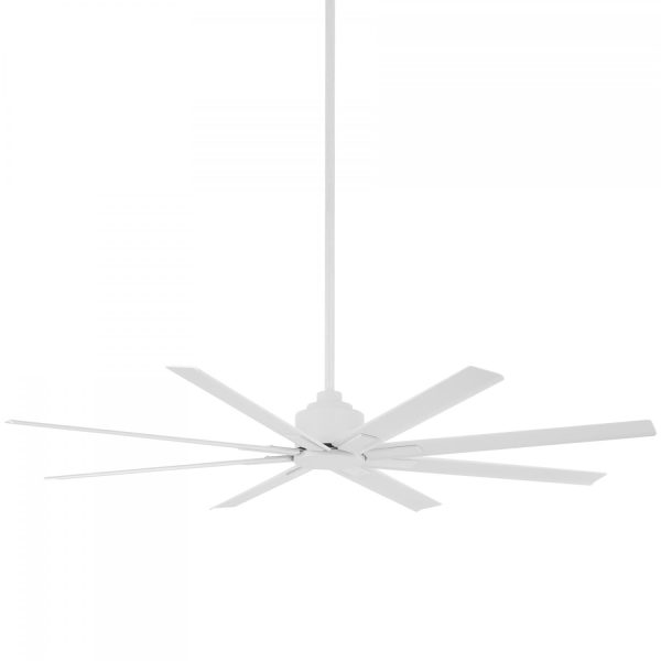 Minka-Aire Xtreme H2O 65-Inch 8-Blade Ceiling Fan in Flat White Finish W/ Flat White Blades - F896-65-WHF