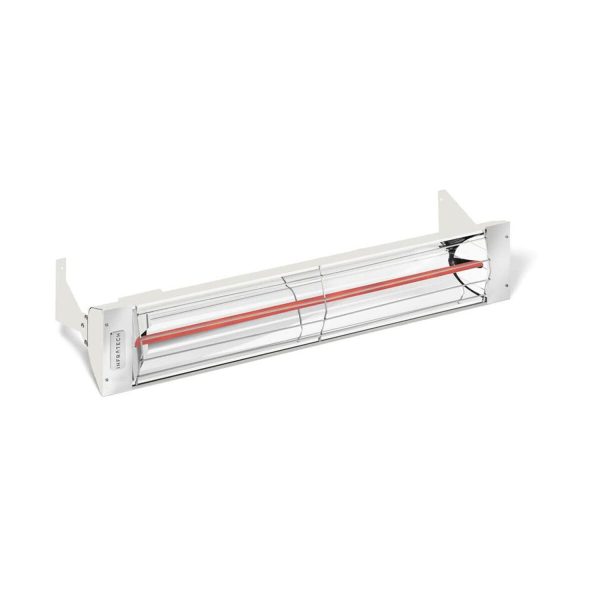 Infratech W-Series 33-Inch 1500W Single Element Electric Infrared Patio Heater - 208V - White - W1528WH