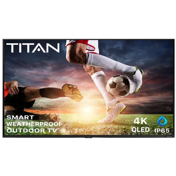 Titan S200 Series 55 Inch Full Sun 4K QLED Smart Outdoor TV w/ Quantum Processor Lite & Built-In Alexa - BQG-S200-QLED-055-010