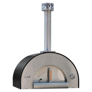 Bella Medio 28-Inch Outdoor Wood Fired Pizza Oven - Black - BEMD28B