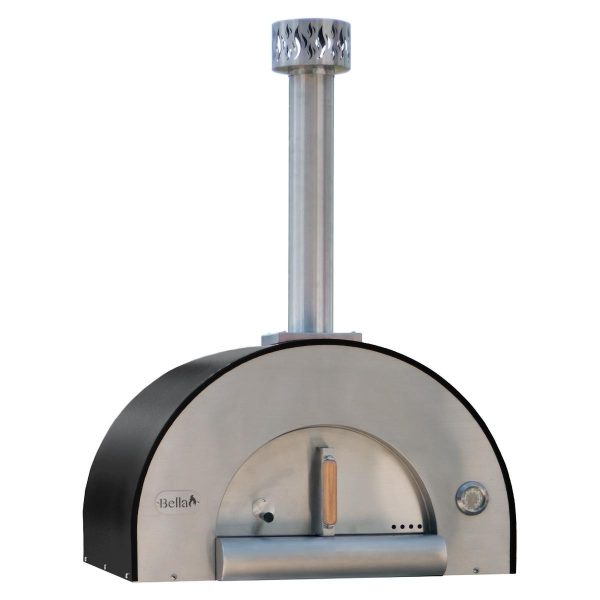 Bella Medio 28-Inch Outdoor Wood Fired Pizza Oven - Black - BEMD28B