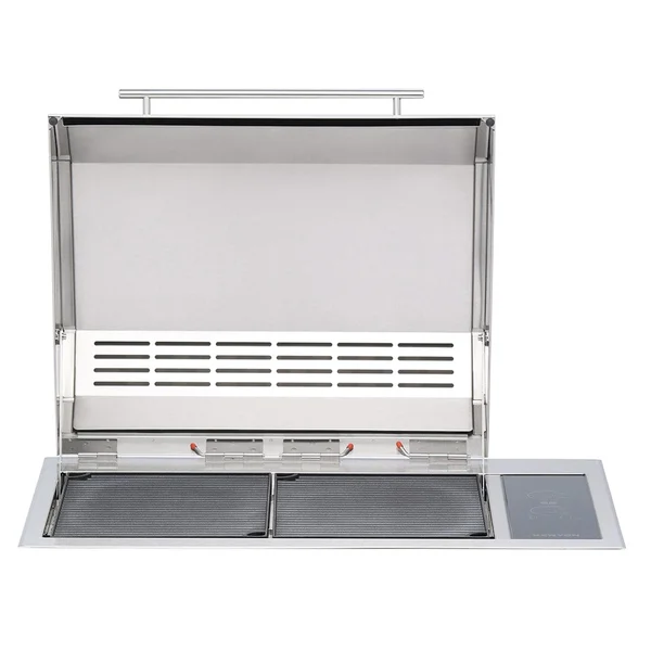 Kenyon Texan Two Zone Single Lid Built-In 240V Electric Grill W/ Lite Touch Control & Mounting Holes - B70420WH