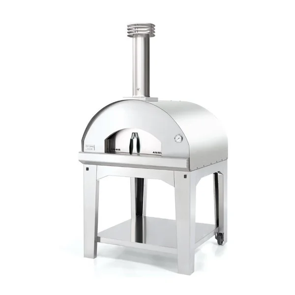 Fontana Forni Marinara Wood-Fired Pizza Oven On Cart - Stainless - FTMARIN-S