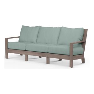 Laguna Aluminum Sofa in Driftwood/Cast Mist by Sunset West