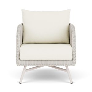 Essence Lloyd Loom Club Chair in Antique White/Sailcloth Salt by Lloyd Flanders