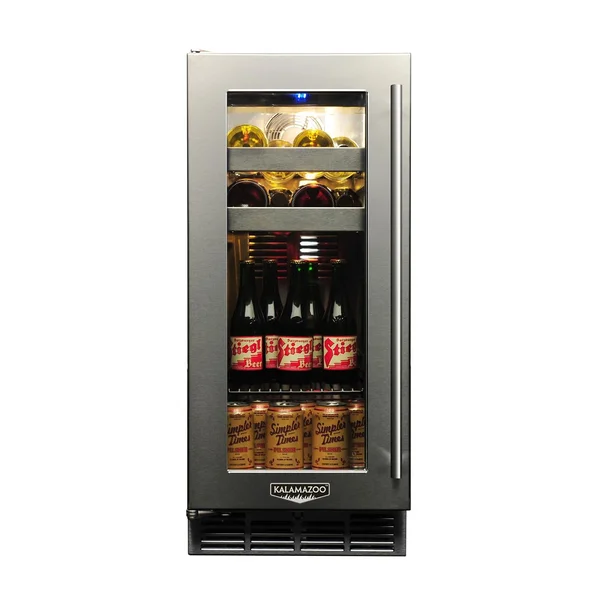 Kalamazoo Signature 15 Inch Outdoor Beverage Center - Left Hinge - K-HP15BO-4-3L-S4