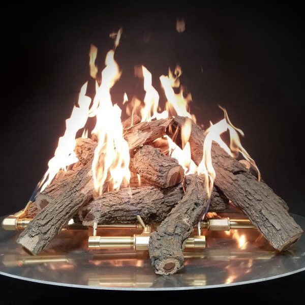 Warming Trends Western Oak 15 PC Ceramic Log Set for 48-Inch Pits - WOL