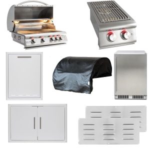 Blaze LTE 8-Piece 32-Inch Natural Gas Outdoor Kitchen Package