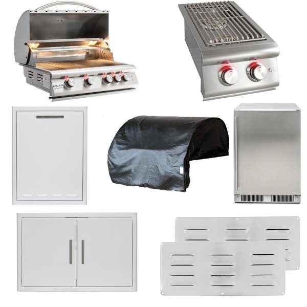 Blaze LTE 8-Piece 32-Inch Natural Gas Outdoor Kitchen Package