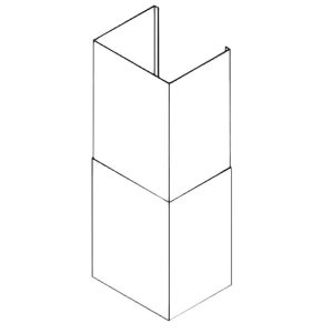Trade-Wind Telescoping Single Exhaust Duct Cover For 10 to 12 Foot Ceilings - DC7200S