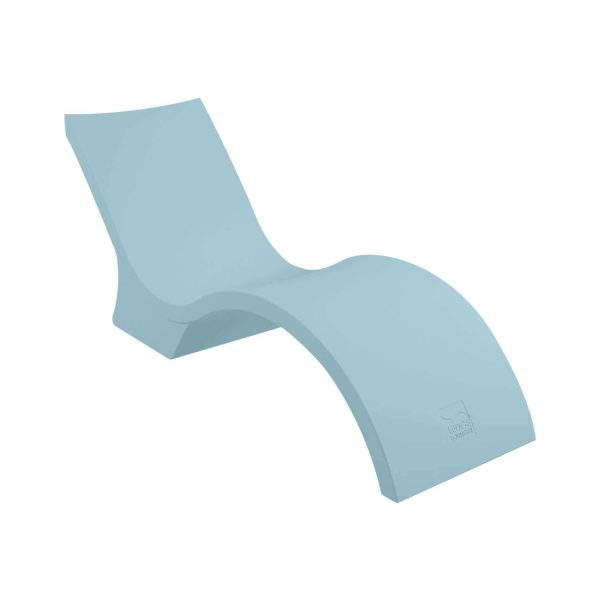 Signature Polyresin Deep In Pool Chaise Lounge in Frost by Ledge Lounger