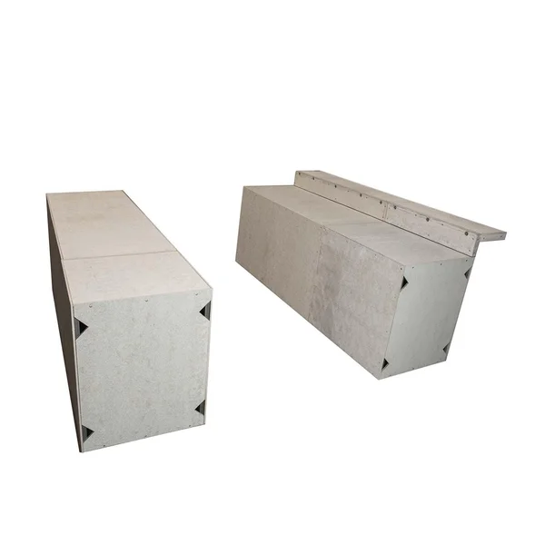 Universal 8 ft Galley Format Outdoor Kitchen System Appliance and Storage Cabinets W/Bars On 60 & 36 Inch Appliance Cabinets