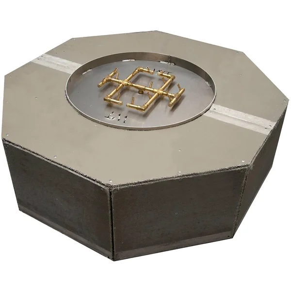 42 Inch Round Brass Propane Fire Pit Enclosure in by Warming Trends
