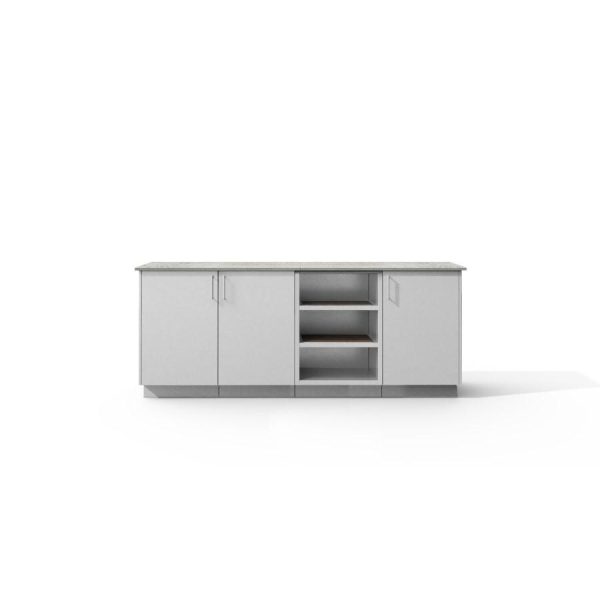 Urban Bonfire Solstice Outdoor Kitchen w/ Keon Dekton Countertop & Chantilly Finish - B-Solstice-Keon-Chantilly