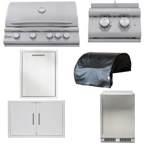 Blaze LTE+ Marine Grade 6-Piece 32-Inch Natural Gas Outdoor Kitchen Package