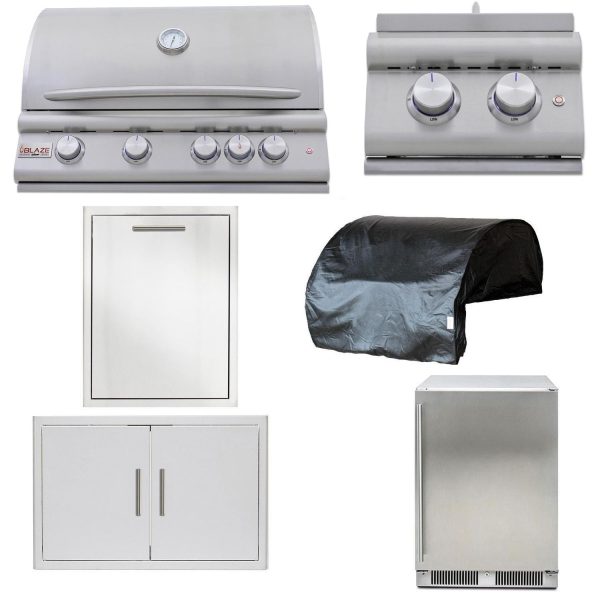 Blaze LTE+ Marine Grade 6-Piece 32-Inch Natural Gas Outdoor Kitchen Package