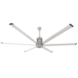 Big Ass Fans 96-Inch i6 Ceiling Fan Universal Mount W/12-Inch Ext Tube & LED in Brushed Silver - MK-I61-081906A727I12S2