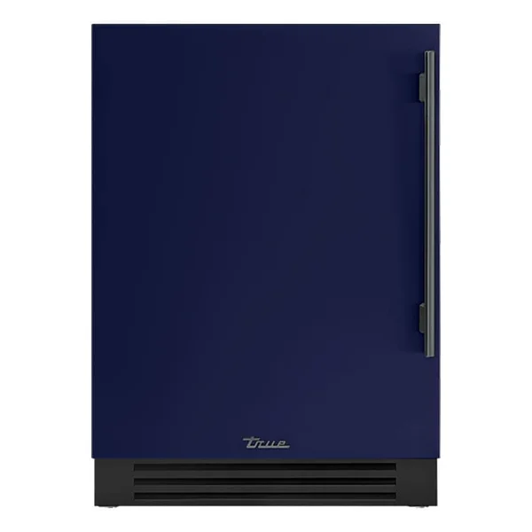 True 24 Inch 5.6 Cu. Ft. Left Hinge Outdoor Refrigerator - Cobalt w/ Pewter Handles - TUR-24-L-OP-C~DSK-078-H05