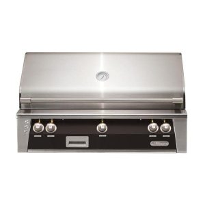 Alfresco ALXE 42-Inch Built-In Propane Grill With Rotisserie in Jet Black Matte - ALXE-42-LP-SM9005