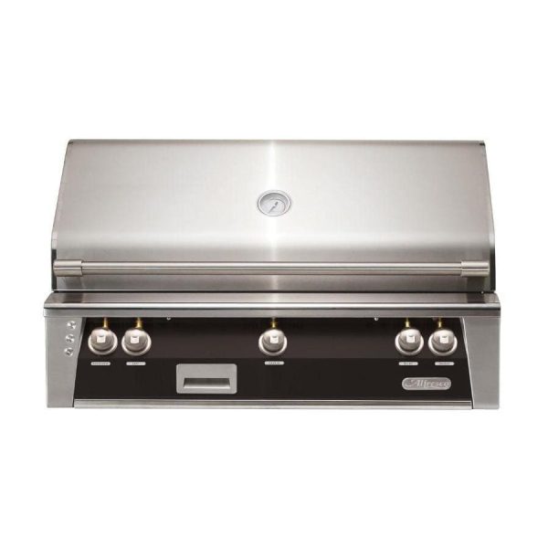 Alfresco ALXE 42-Inch Built-In Propane Grill With Rotisserie in Jet Black Matte - ALXE-42-LP-SM9005