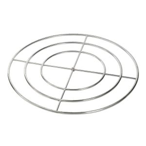 BBQGuys Signature 48-Inch Stainless Steel Triple-Ring Propane Gas Burner W/ 3/4-Inch Inlet - SS-FR-48-LP