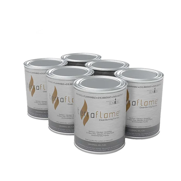 TerraFlame Pure Gel Fuel - 6 Pack