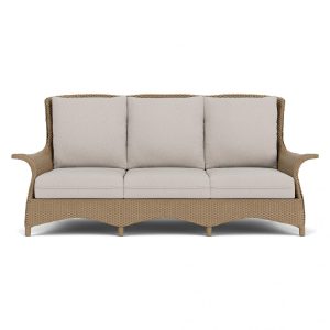 Mandalay Lloyd Loom Sofa in Fawn/Remy Cloud by Lloyd Flanders